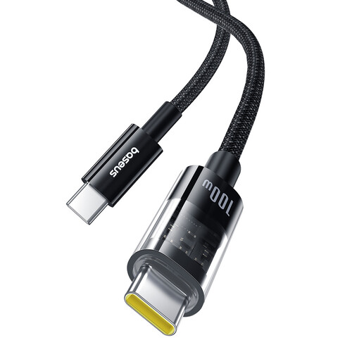 Купить Кабель круглый Baseus USB Type-C - USB Type-C черный 1 м  5627585. Характеристики, отзывы и цены в Донецке