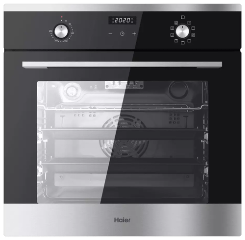 Купить Электрический духовой шкаф HAIER HOX-P09CGBX серебристый  9296793. Характеристики, отзывы и цены в Донецке