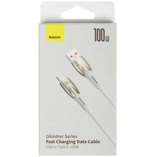 Купить Кабель круглый Baseus USB Type-C - USB 2.0 Type-A белый 1 м  9167118. Характеристики, отзывы и цены в Донецке