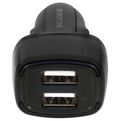 Купить Автомобильное ЗУ Borofone BZ14 черный  9244278. Характеристики, отзывы и цены в Донецке