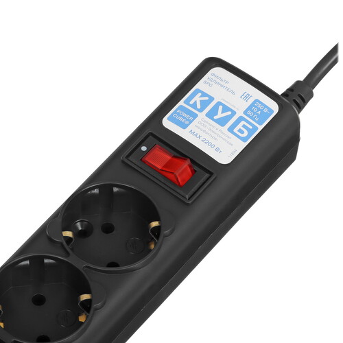 Купить Сетевой фильтр Power Cube SPG5-В1 черный  5089131. Характеристики, отзывы и цены в Донецке