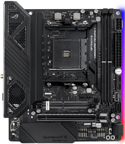 Купить Материнская плата ASUS ROG CROSSHAIR VIII Impact  1614791. Характеристики, отзывы и цены в Донецке