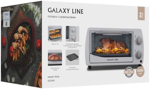 Купить Мини-печь GALAXY LINE GL 2626 белый  9055045. Характеристики, отзывы и цены в Донецке