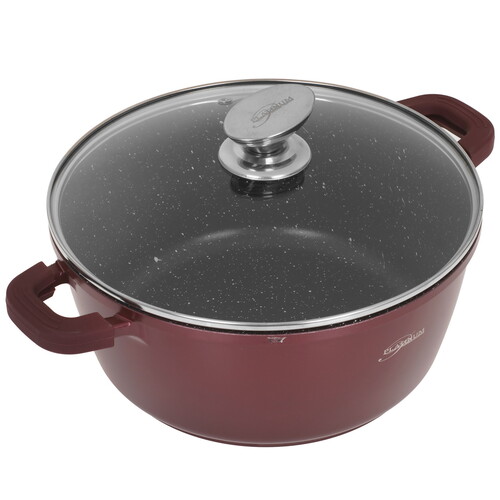 Купить Кастрюля Platinum DAS26 4.3 л 280 см коричневый  9150499. Характеристики, отзывы и цены в Донецке