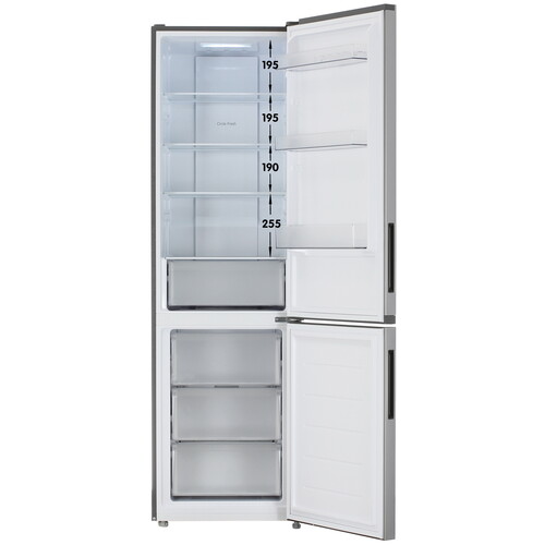 Купить Холодильник с морозильником   Candy CFN6200SD серебристый  9248219. Характеристики, отзывы и цены в Донецке