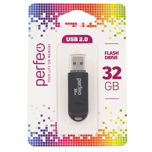 Купить Память USB Flash 32 ГБ Perfeo C03 [PF-C03B032]  9209286. Характеристики, отзывы и цены в Донецке