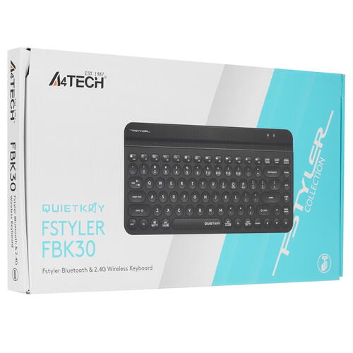 Купить Клавиатура  беспроводная A4Tech Fstyler FBK30  5049222. Характеристики, отзывы и цены в Донецке