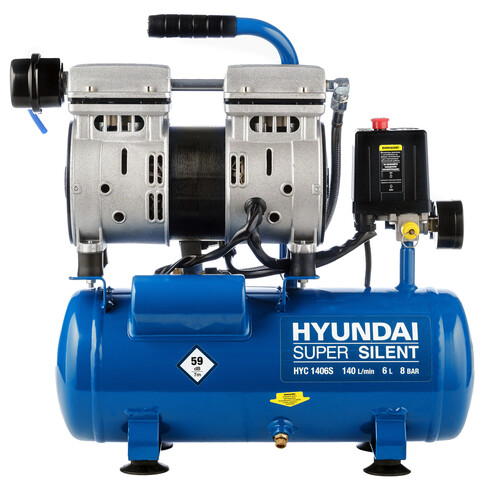 Купить Компрессор поршневой безмасляный Hyundai HYC 1406S  8160893. Характеристики, отзывы и цены в Донецке