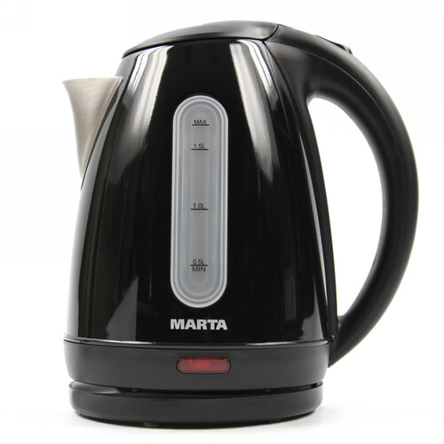Купить Электрочайник MARTA MT-1089 черный  8166486. Характеристики, отзывы и цены в Донецке