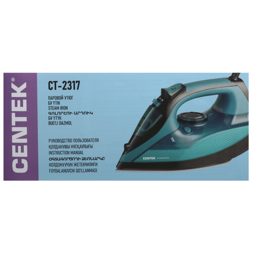 Купить Утюг Centek CT-2317 синий  9061458. Характеристики, отзывы и цены в Донецке