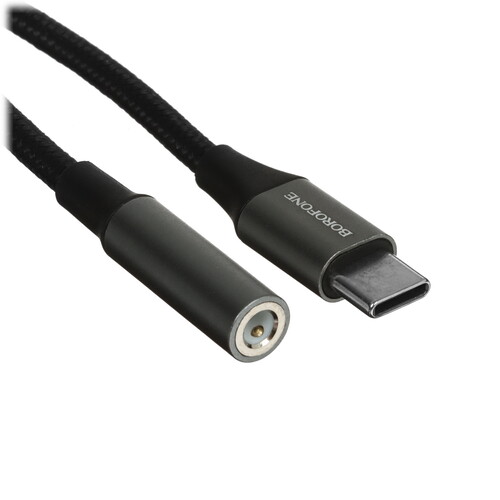 Купить Кабель   Borofone USB Type-C - jack 3.5 мм серый  5474907. Характеристики, отзывы и цены в Донецке