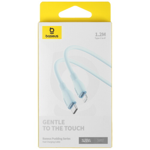 Купить Кабель круглый Baseus Lightning 8-pin - USB Type-C голубой 1.2 м  5495749. Характеристики, отзывы и цены в Донецке