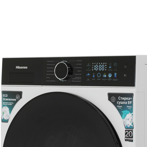 Купить Стирально-сушильная машина Hisense WD3I8043BWF2 белый  9281300. Характеристики, отзывы и цены в Донецке