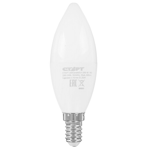 Купить Лампа светодиодная Старт LEDCandleE14 10W 40 WS  9180411. Характеристики, отзывы и цены в Донецке