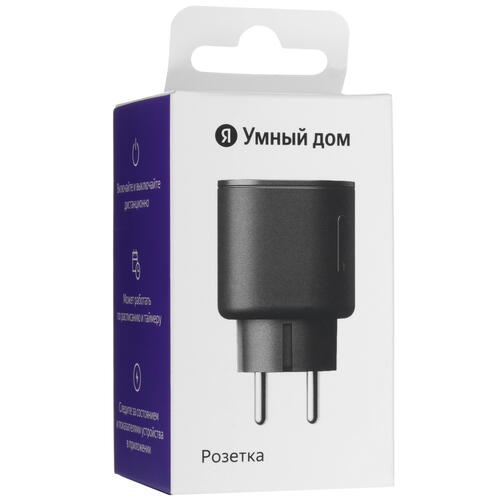 Купить Умная розетка Яндекс YNDX-00540BLK  5453742. Характеристики, отзывы и цены в Донецке