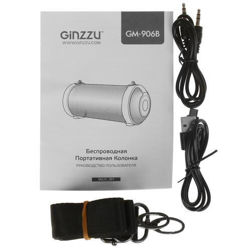 Купить Портативная колонка GINZZU GM-906B, черный  4818708. Характеристики, отзывы и цены в Донецке