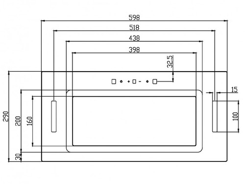 Купить Вытяжка полновстраиваемая SCHTOFF POLAR 60 белый  9145453. Характеристики, отзывы и цены в Донецке