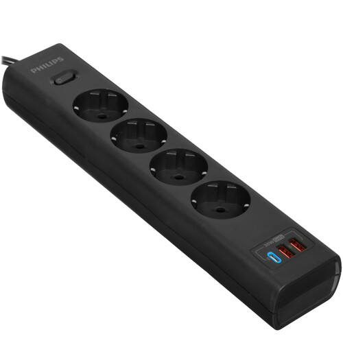 Купить Сетевой фильтр Philips CHP8246BA/51 черный  9158524. Характеристики, отзывы и цены в Донецке