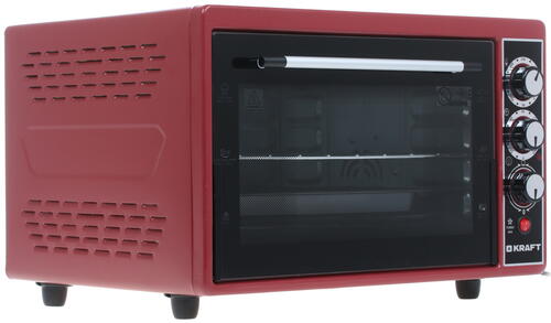 Купить Мини-печь Kraft KF-MO 3804 KR красный  8108445. Характеристики, отзывы и цены в Донецке
