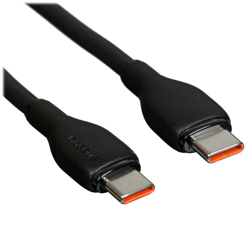 Купить Кабель круглый Baseus USB Type-C - USB Type-C черный 1.2 м  5607309. Характеристики, отзывы и цены в Донецке