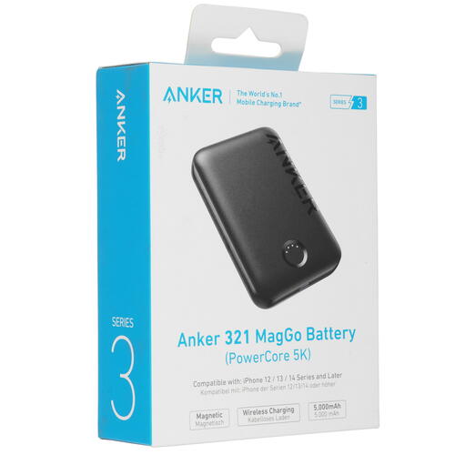 Купить Портативный аккумулятор Anker 321 MagGo черный  5451675. Характеристики, отзывы и цены в Донецке
