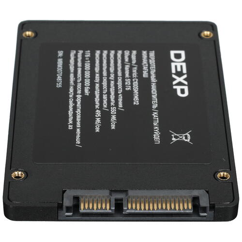 Купить 512 ГБ 2.5" SATA накопитель DEXP C100 [C100SMYM512]  5097509. Характеристики, отзывы и цены в Донецке