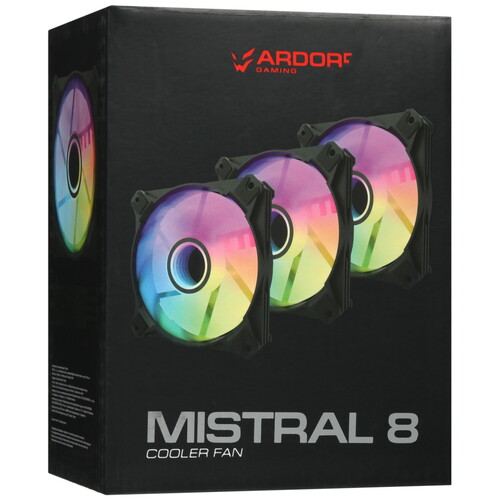Купить Комплект вентиляторов ARDOR GAMING Mistral 8 Kit 3in1  черный  5431567. Характеристики, отзывы и цены в Донецке