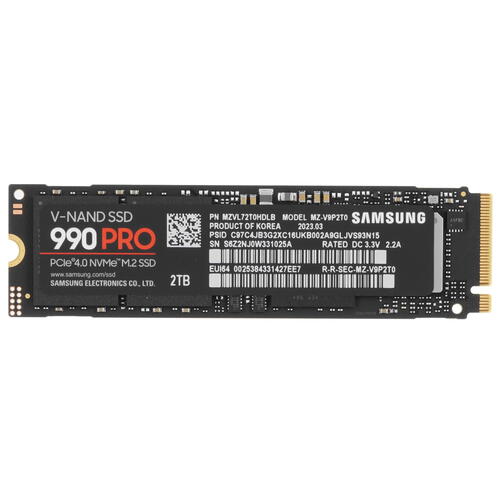 Купить 2000 ГБ M.2 NVMe накопитель Samsung 990 PRO [MZ-V9P2T0BW]  5412016. Характеристики, отзывы и цены в Донецке