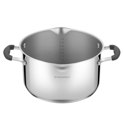 Купить Кастрюля MAUNFELD LAURA 4 л 22 см серебристый  9232417. Характеристики, отзывы и цены в Донецке
