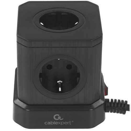 Купить Сетевой фильтр Cablexpert TWR-5-U4-B-3 черный  9176874. Характеристики, отзывы и цены в Донецке