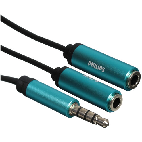 Купить Кабель   Philips jack 3.5 мм - jack 3.5 мм х2 шт. синий  5604564. Характеристики, отзывы и цены в Донецке