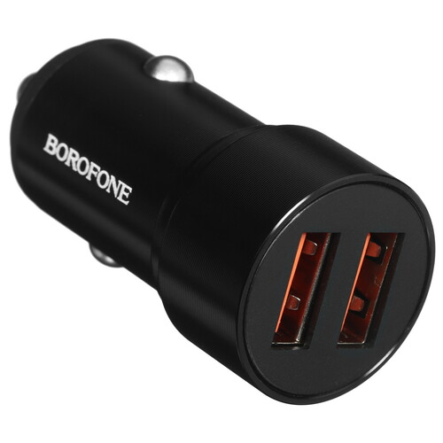 Купить Автомобильное ЗУ Borofone BZ19 Wisdom белый  5490761. Характеристики, отзывы и цены в Донецке