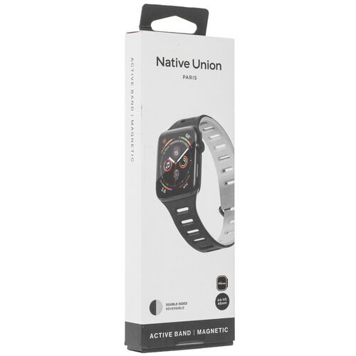 Купить Ремешок Native Union для Apple Watch 42/ 44/ 45/ 49mm черный/серый  9240549. Характеристики, отзывы и цены в Донецке