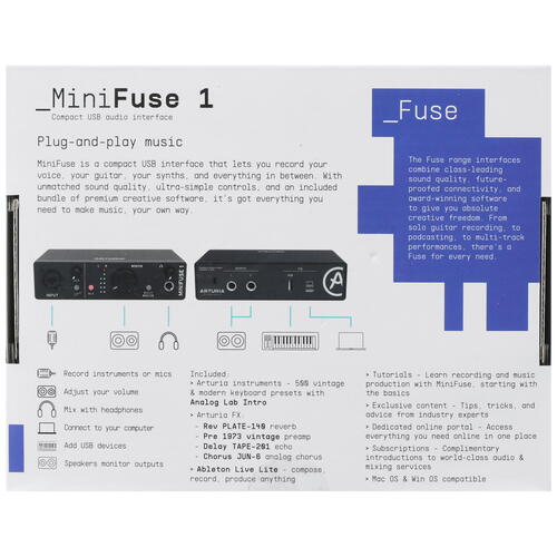 Купить Внешняя звуковая карта Arturia MiniFuse 1  5000649. Характеристики, отзывы и цены в Донецке