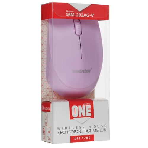 Купить Мышь беспроводная Smartbuy ONE SBM-200AG-V  фиолетовый  5466200. Характеристики, отзывы и цены в Донецке