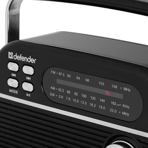 Купить Радиоприемник Defender Vega черный  9232556. Характеристики, отзывы и цены в Донецке