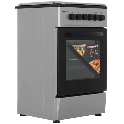 Купить Газовая плита Kraft KF-FSK5302ES серый  9130790. Характеристики, отзывы и цены в Донецке