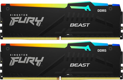 Купить Оперативная память Kingston FURY Beast Black RGB  5496405. Характеристики, отзывы и цены в Донецке