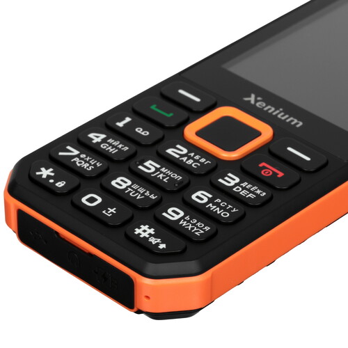 Купить Сотовый телефон Xenium X300 оранжевый/черный  5625076. Характеристики, отзывы и цены в Донецке