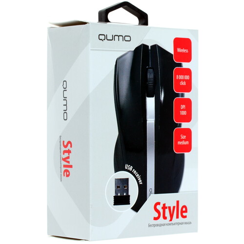 Купить Мышь беспроводная QUMO Office M15 Style  1287997. Характеристики, отзывы и цены в Донецке