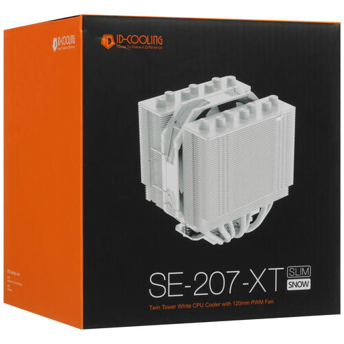 Купить Кулер для процессора ID-COOLING SE-207-XT SLIM SNOW  белый  5080980. Характеристики, отзывы и цены в Донецке
