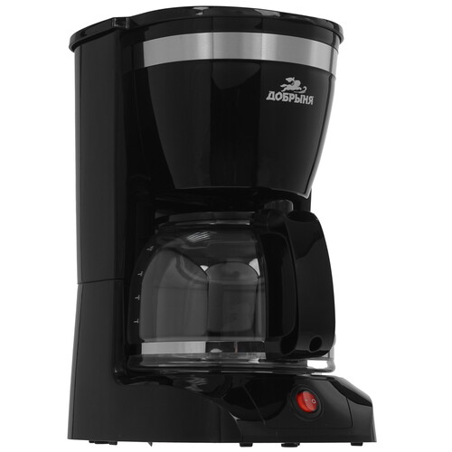 Купить Кофеварка капельная Добрыня DO-3607 черный  9230315. Характеристики, отзывы и цены в Донецке