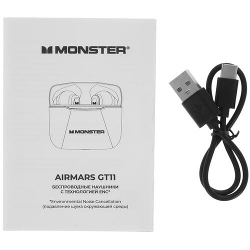 Купить Наушники TWS Monster Airmars GT11 серебристый  5085390. Характеристики, отзывы и цены в Донецке