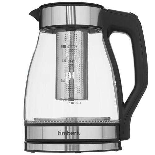 Купить Электрочайник Timberk T-EK27G02 черный  9091197. Характеристики, отзывы и цены в Донецке