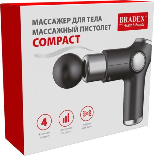Купить Массажный пистолет Bradex KZ 1424 черный  9937996. Характеристики, отзывы и цены в Донецке