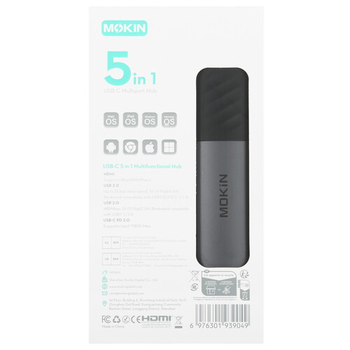 Купить USB-разветвитель MOKIN MOUC6005  9280499. Характеристики, отзывы и цены в Донецке