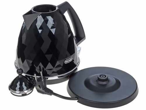 Купить Электрочайник DeLonghi KBJ2001.BK черный  1001080. Характеристики, отзывы и цены в Донецке