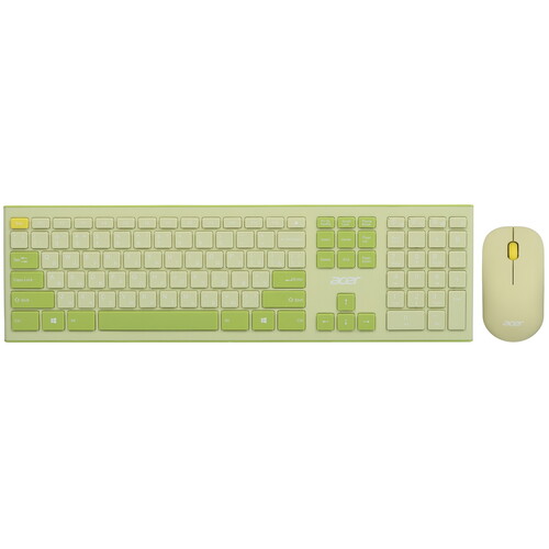 Купить Клавиатура+мышь беспроводная   Acer OCC205 желтый  9091296. Характеристики, отзывы и цены в Донецке
