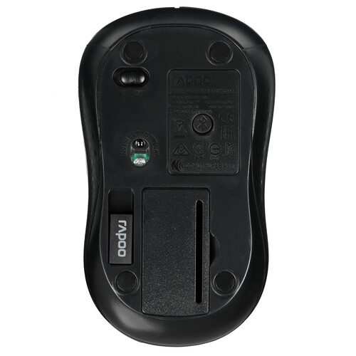 Купить Мышь беспроводная RAPOO M160 Silent  черный  9125962. Характеристики, отзывы и цены в Донецке