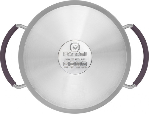 Купить Кастрюля Rondell Akzent RDS-1389 5.1 л 24 см серебристый  9309600. Характеристики, отзывы и цены в Донецке
